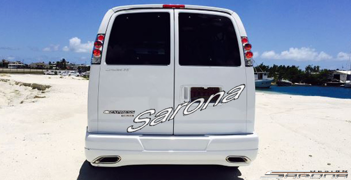 Custom GMC Savana Van  All Styles Rear Bumper (1996 - 2024) - $650.00 (Part #GM-018-RB)